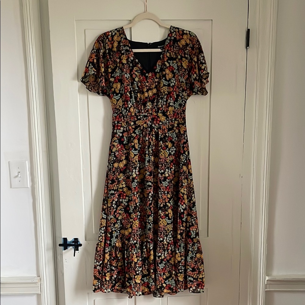 Floral Black Dress
